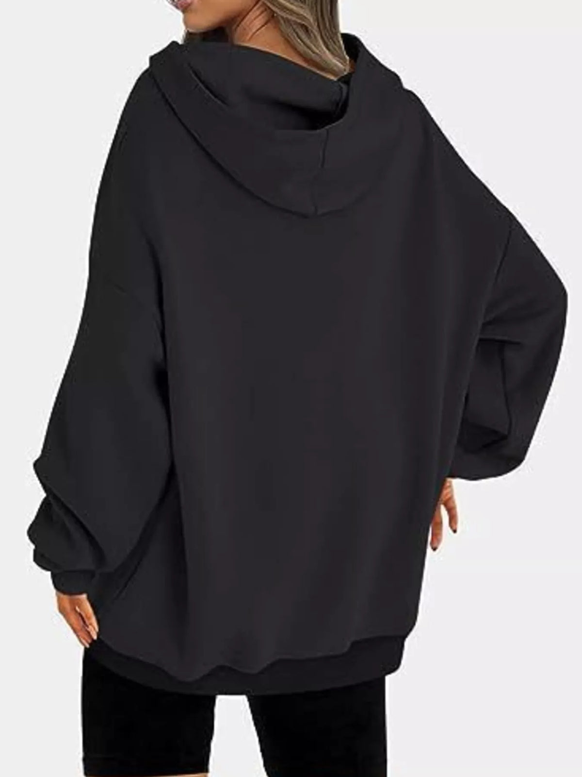 Drop Shoulder Long Sleeve Hoodie