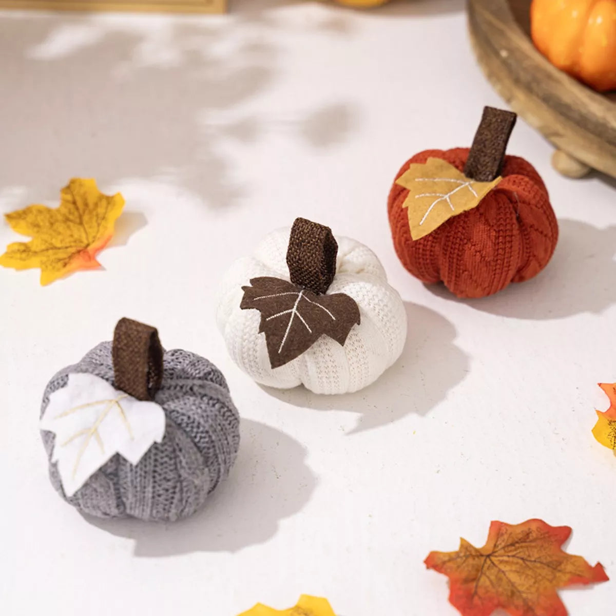 Knitted Pumpkin Decorative Ornaments - Lilixa.store