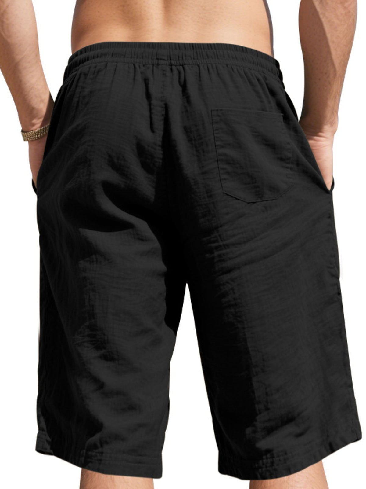 Men's Full Size Casual Drawstring Shorts Plus Size