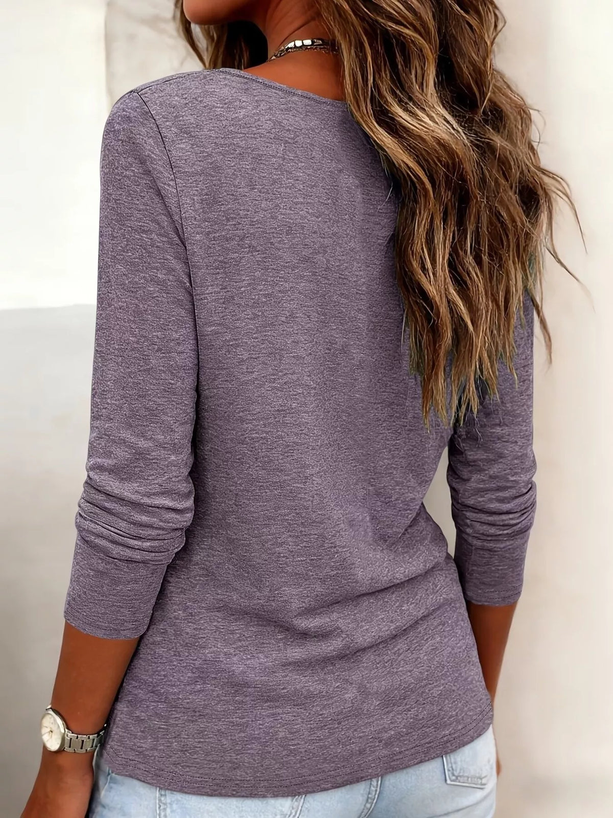 Cowl Neck Long Sleeve T-Shirt