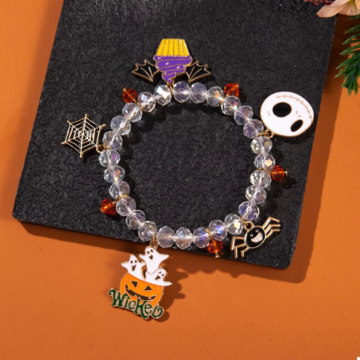 Halloween Beaded Charm Bracelet - Lilixa.store