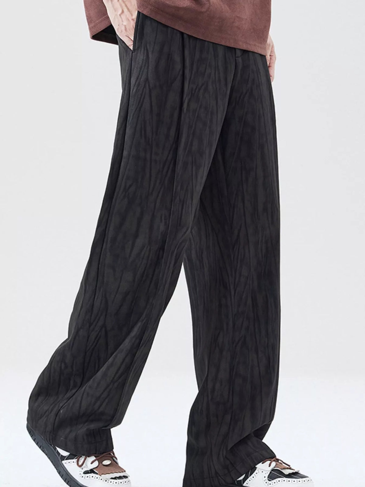 Men's Full Size Wide Leg Casual Pants Plus Size, view 4