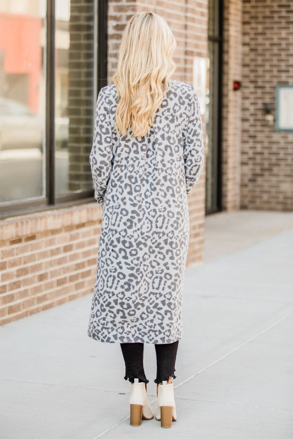 Open Front Leopard Cardigan - Lilixa.store