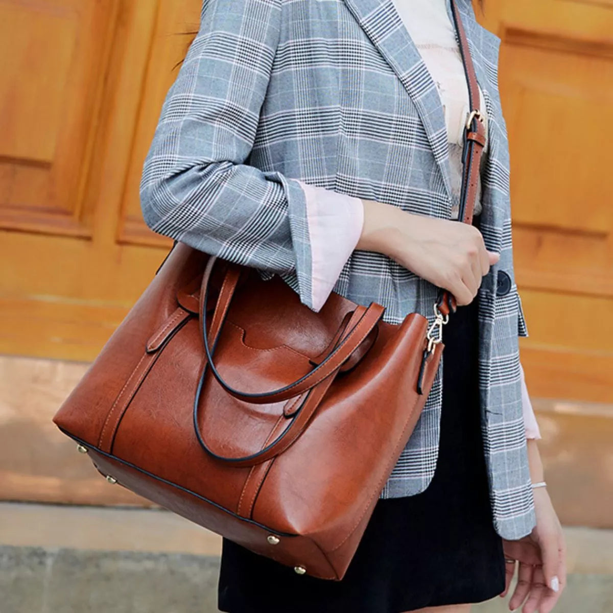 PU Leather Tote Bag