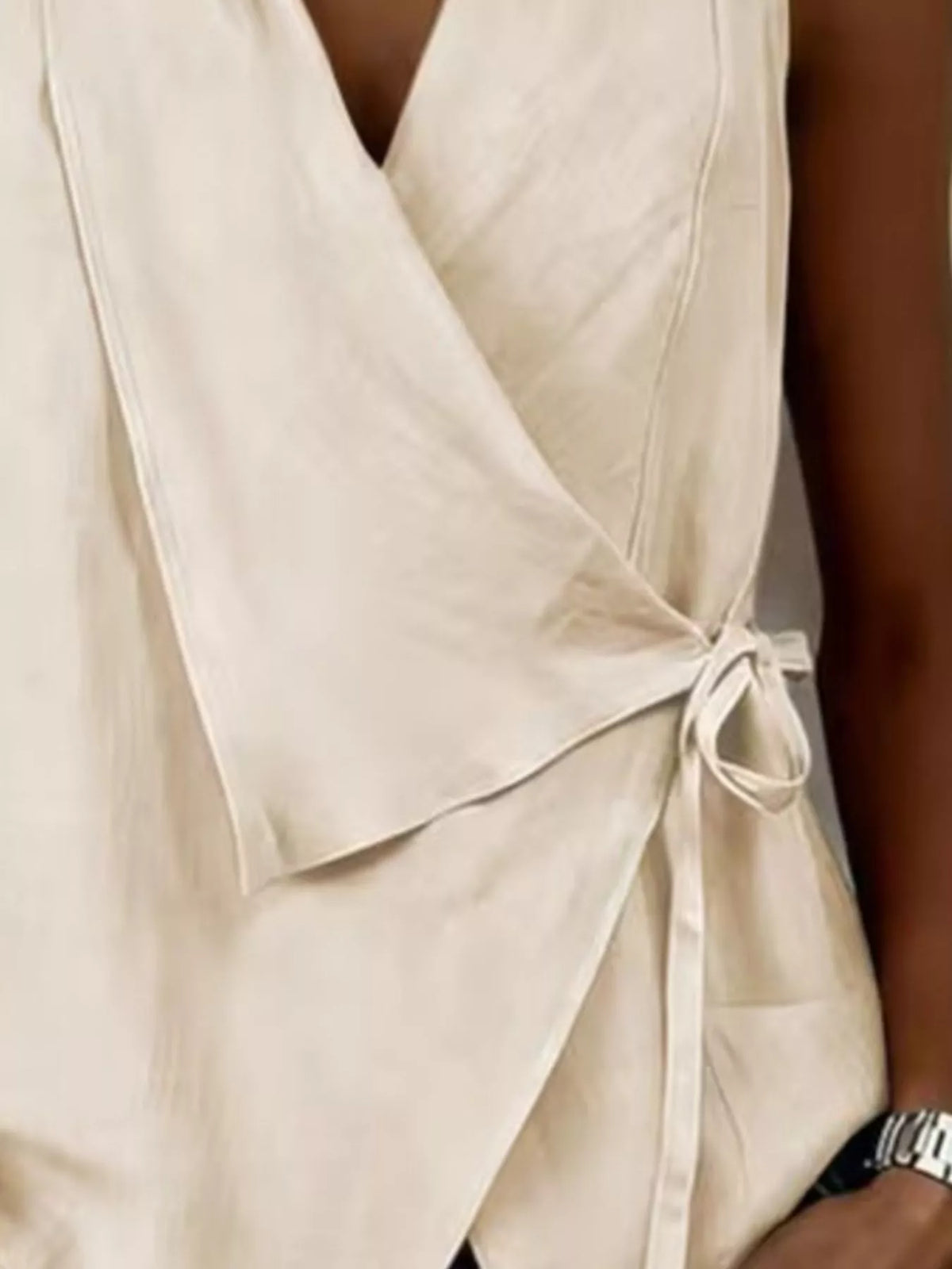 Tie Detail Sleeveless Top, view 2