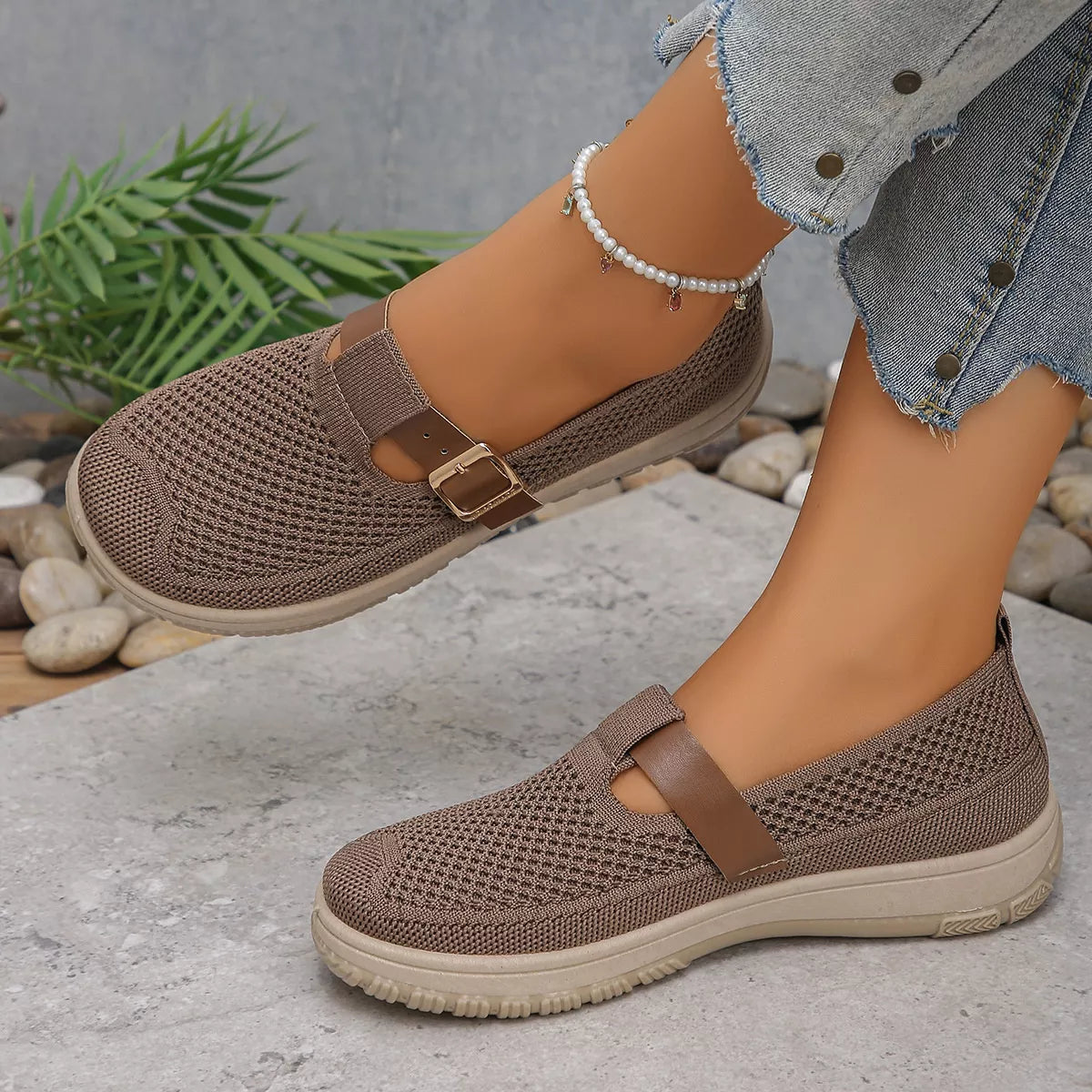 Round Toe Platform Slip-Ons, view 6