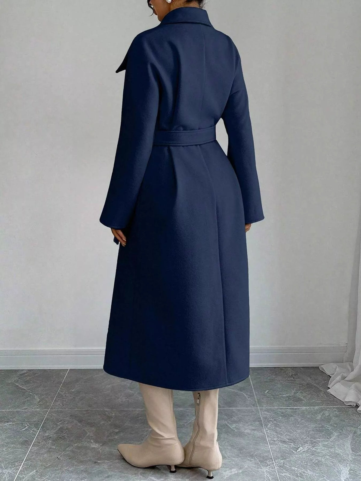 Double-Breasted Longline Coat
