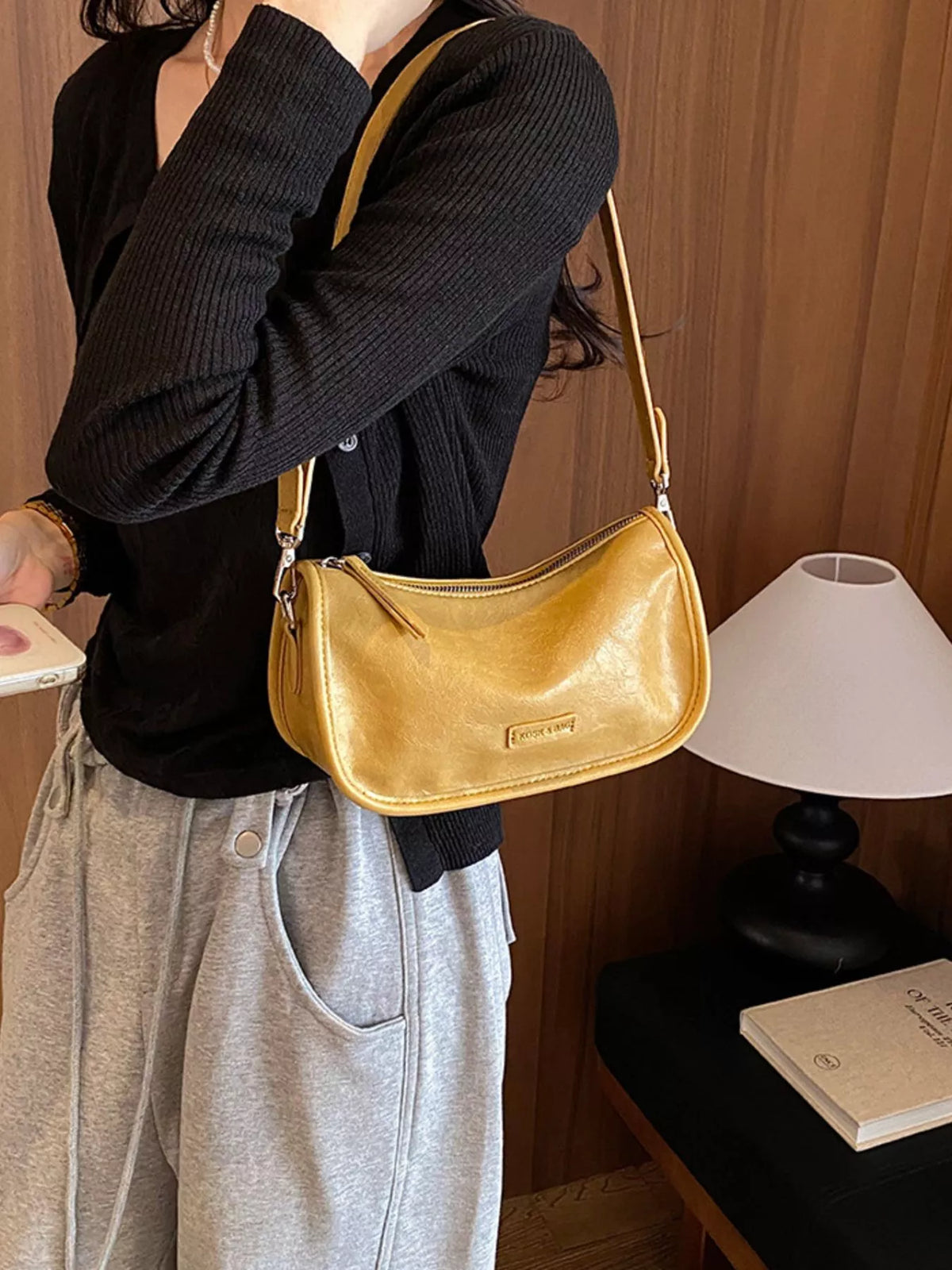 PU Leather Shoulder Bag