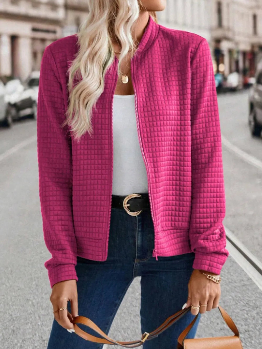 Zip Up Long Sleeve Jacket, view 12