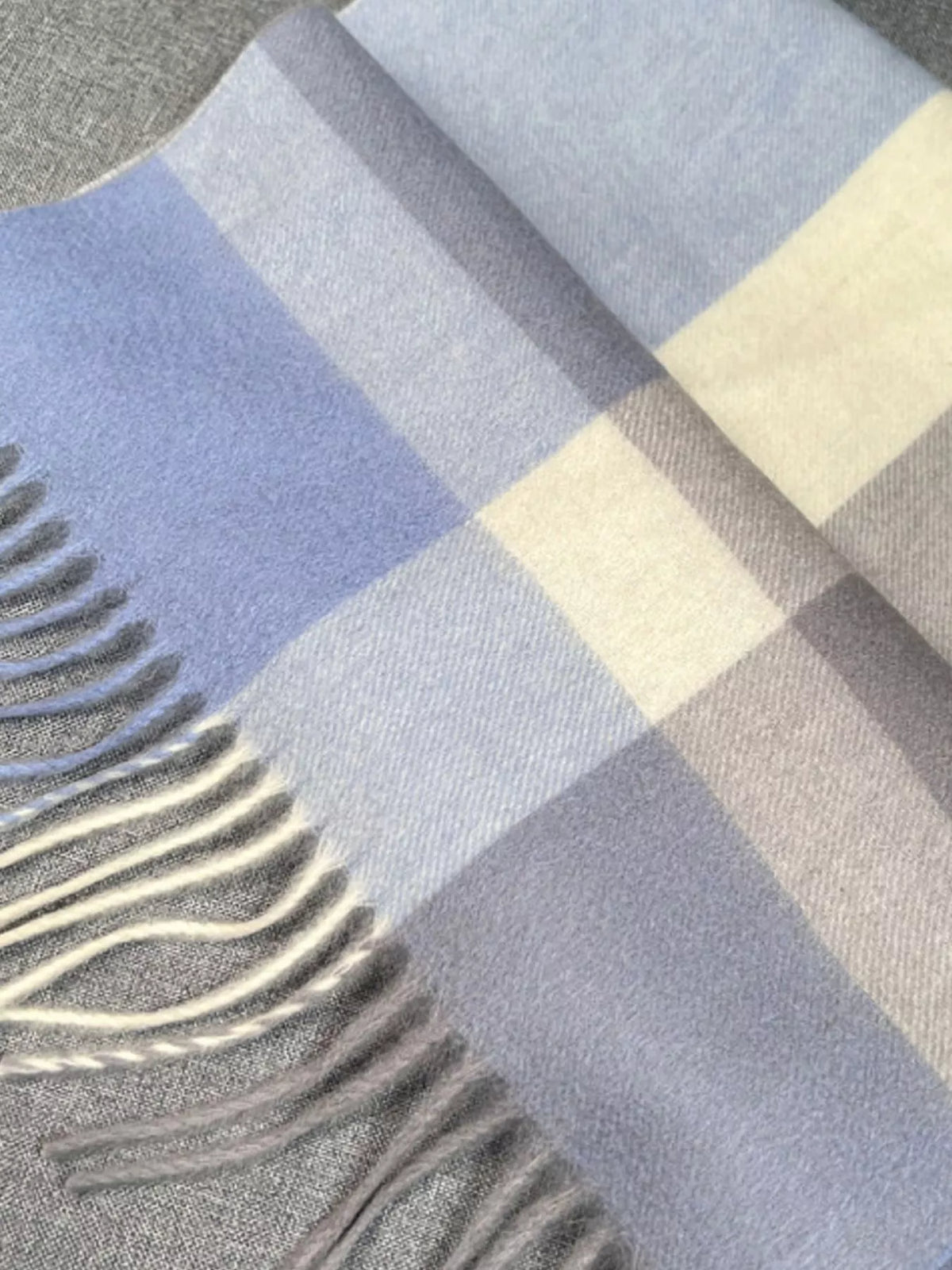 Plaid Scarf with Fringe - Lilixa.store