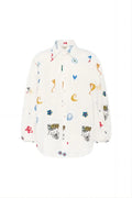 Printed Button Up Long Sleeve Shirt - Lilixa.store