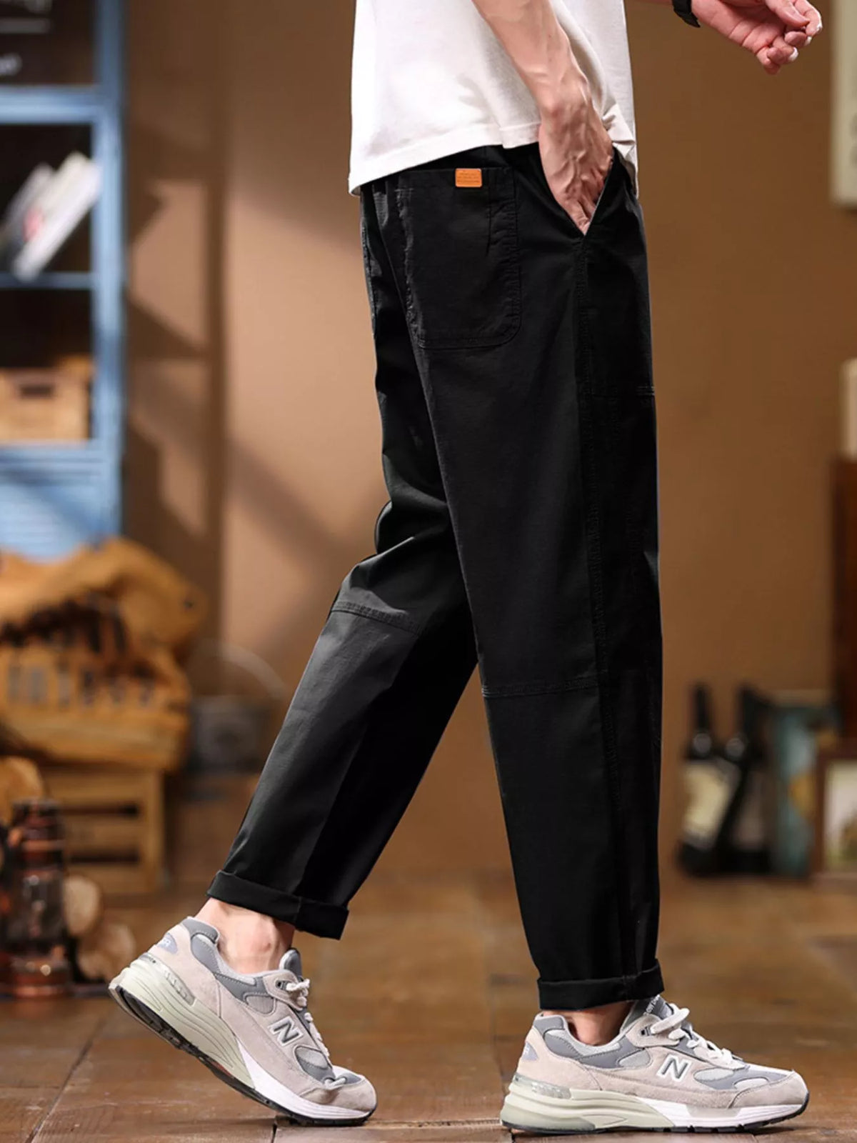 Men's Full Size Loose Fit Pants Plus Size, view 2