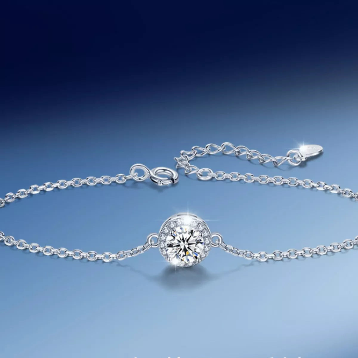 1 Carat 925 Sterling Silver Moissanite Bracelet - Lilixa.store