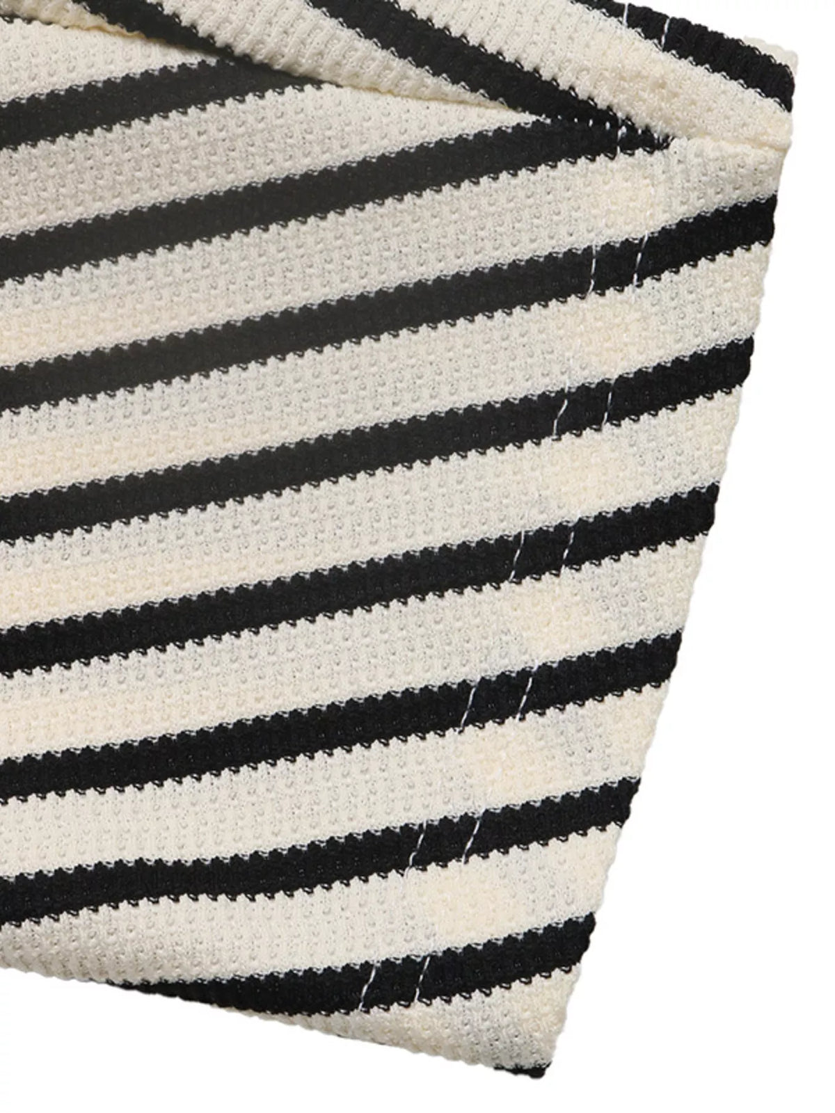 Striped Batwing Sleeve Crew Neck T-Shirt