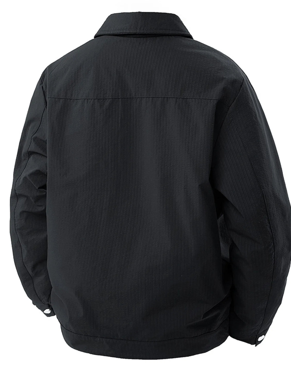 Men's Plus Size Lightweight Snap-Down Jacket - Lilixa.store