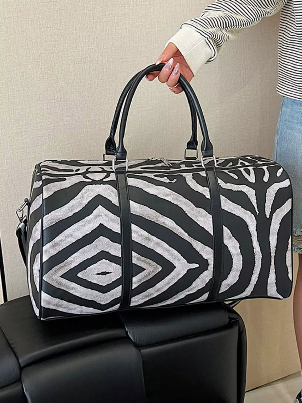 Zebra Print Duffle Bag - Lilixa.store
