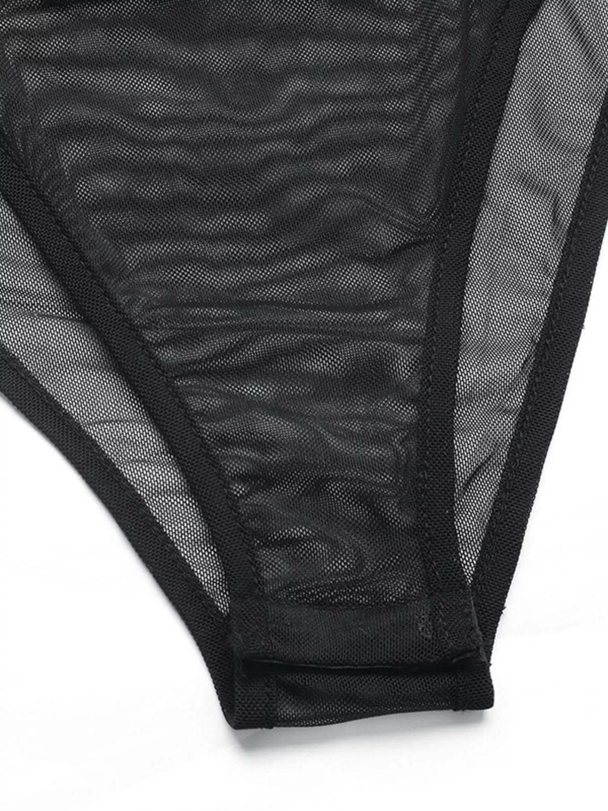 Flower Off-Shoulder Mesh Bodysuit - Lilixa.store