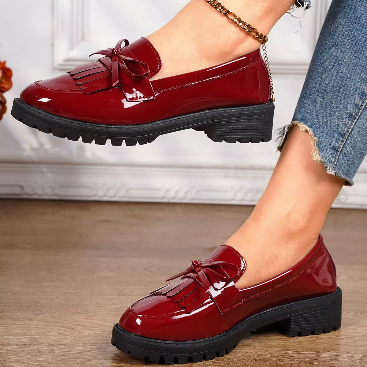 Round Toe Slip-Ons, view 2