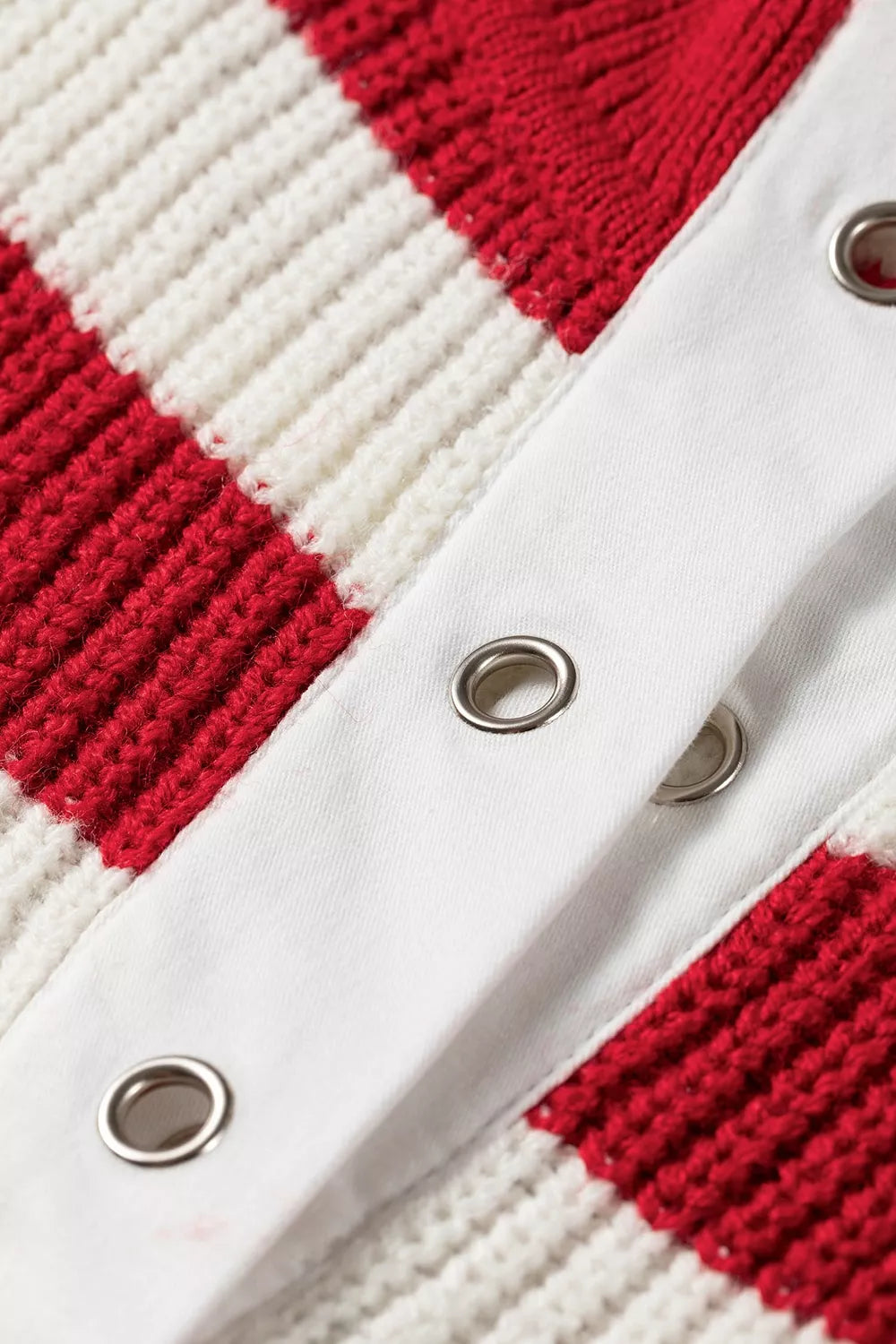 Striped Colorblock V Neck Long Sleeve Shift Sweater