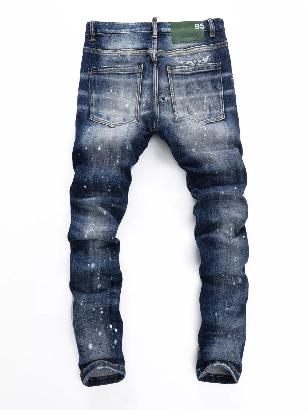 Men's Distressed Paint Splatter Slim Fit Jeans - Lilixa.store