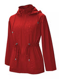 Zip Up Waterproof Hooded Outerwear - Lilixa.store