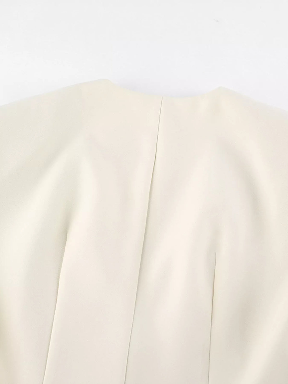 V-Neck Button-Up Blazer with Structured Shoulders - Lilixa.store