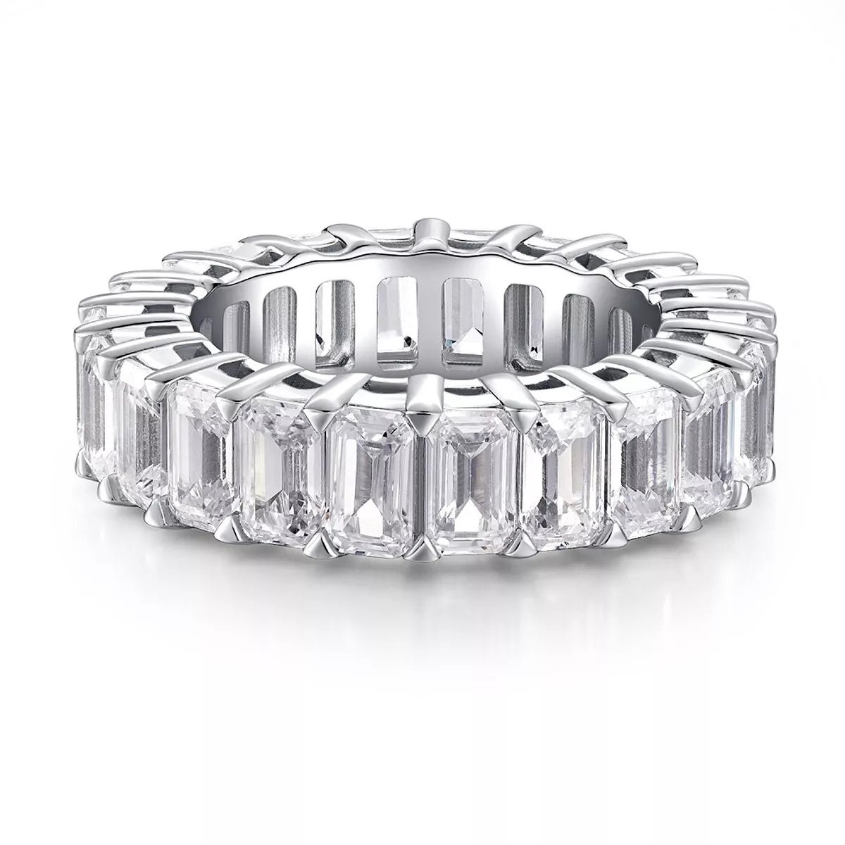 925 Sterling Silver Zircon Geometric Ring - Lilixa.store