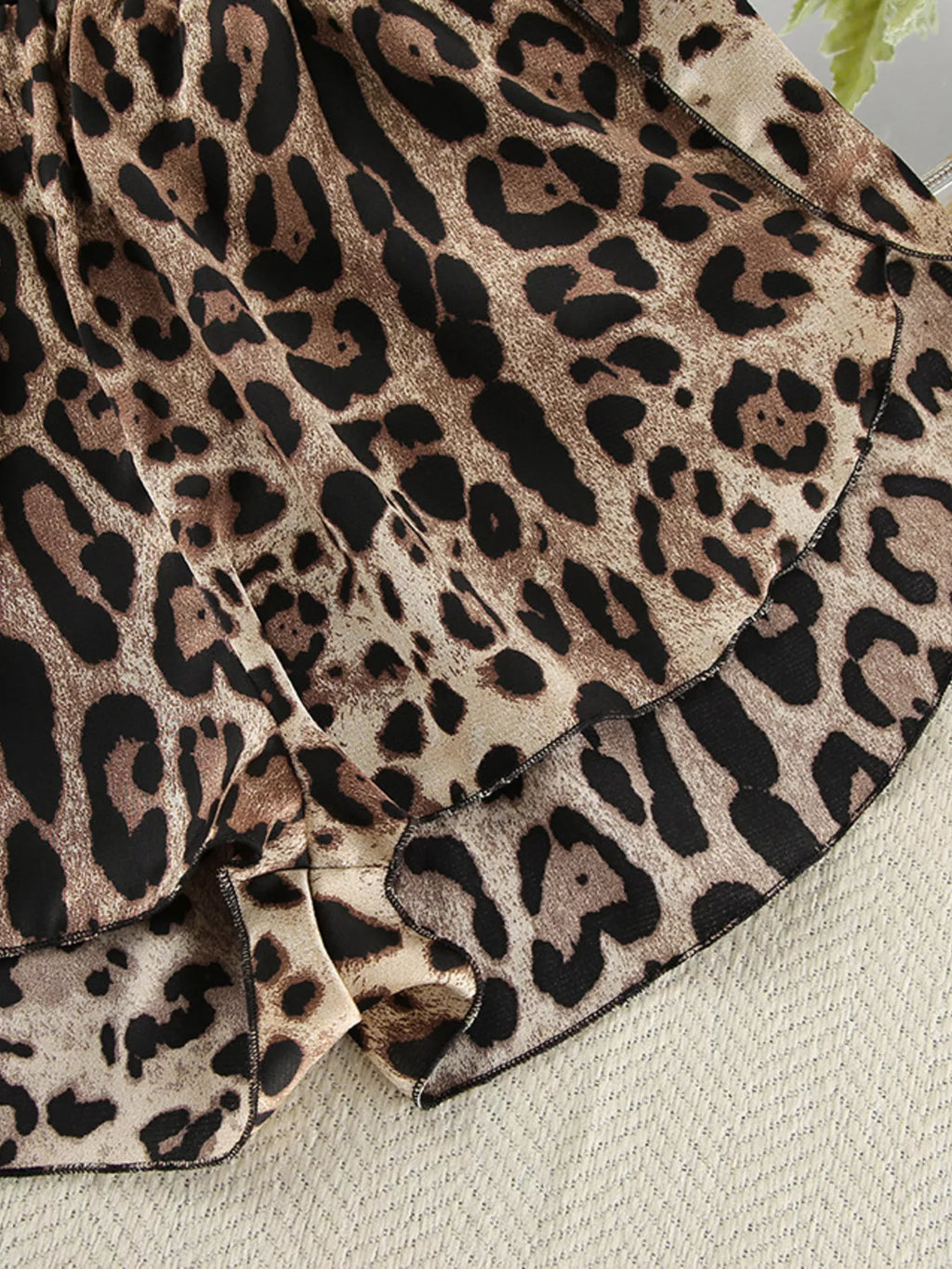 Leopard Bra & Cardigan and Shorts Set - Lilixa.store