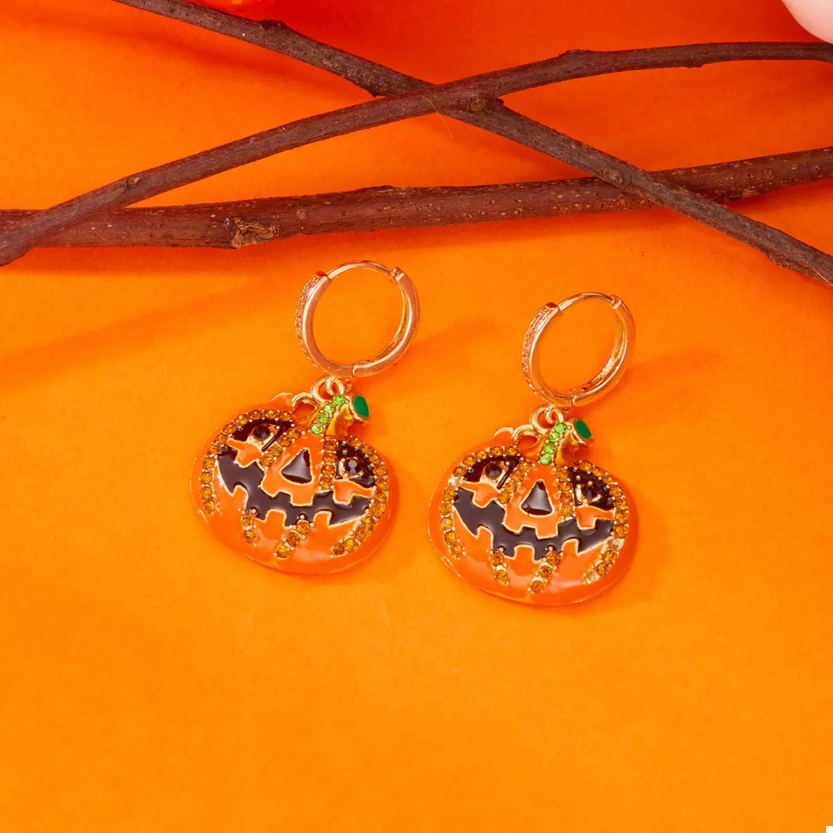 Halloween Pumpkin Drop Earrings - Lilixa.store
