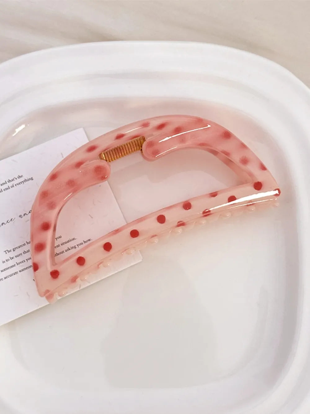 PC Polka Dot Hair Claw Clip - Lilixa.store
