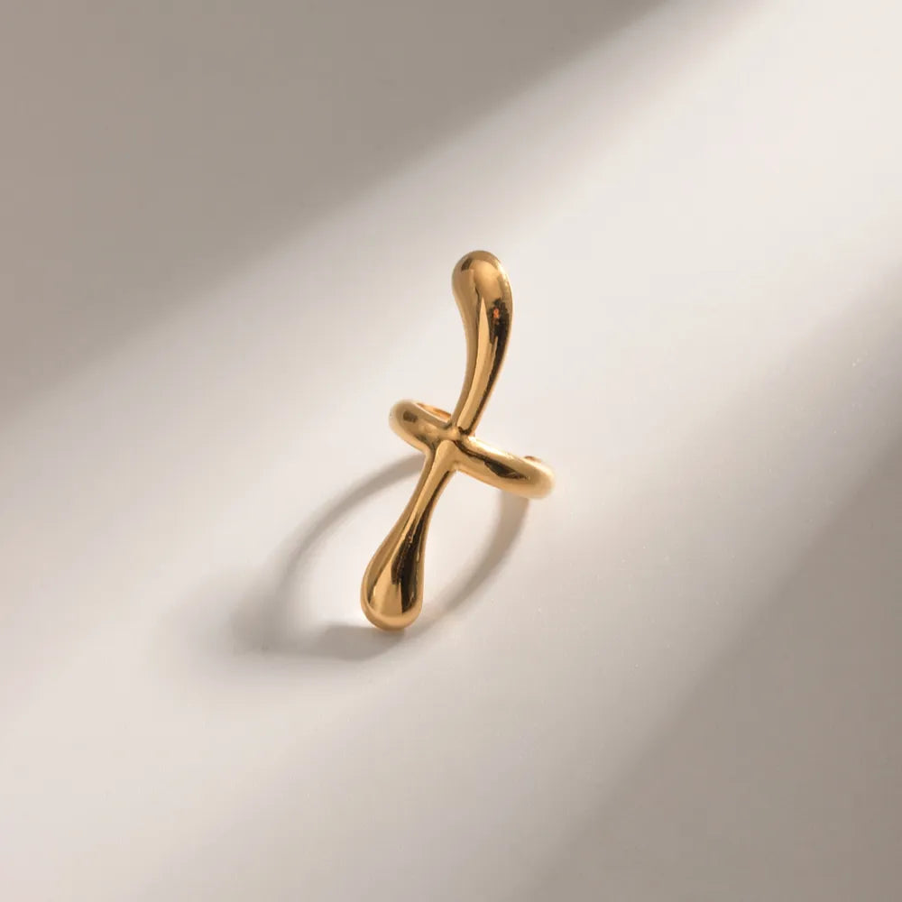 18K Gold-Plated Stainless Steel Cuff Earrings – image 1 | Lilixa Trending Jewelry