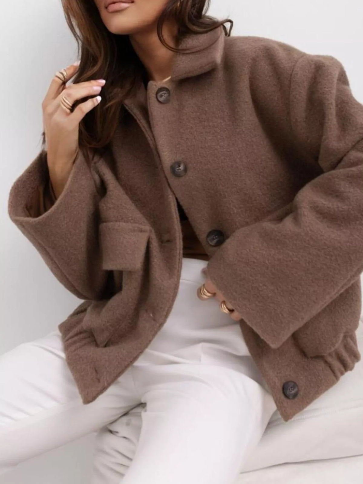 Button-Down Long Sleeve Outerwear, view 6
