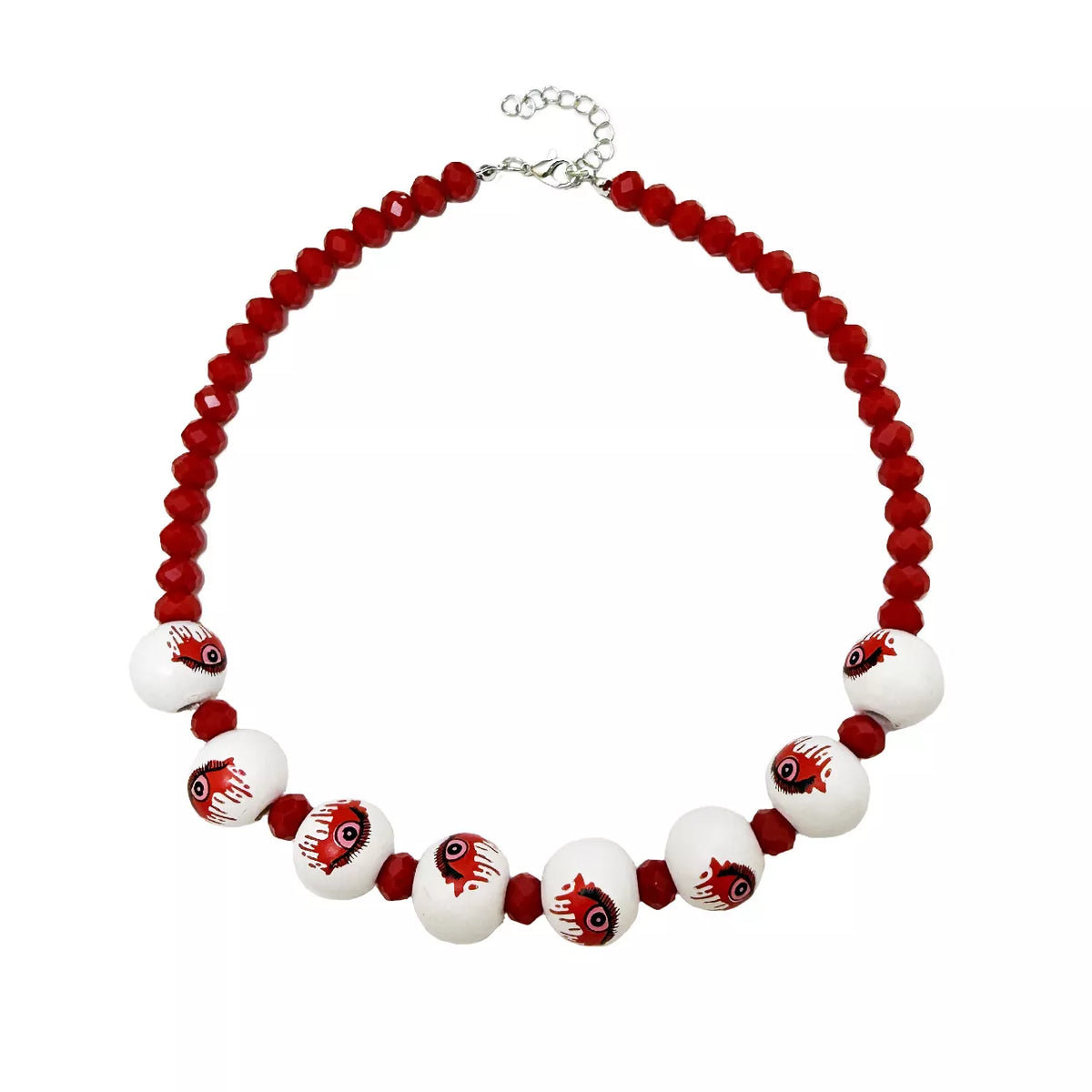 Halloween Eyeball Beaded Necklace - Lilixa.store