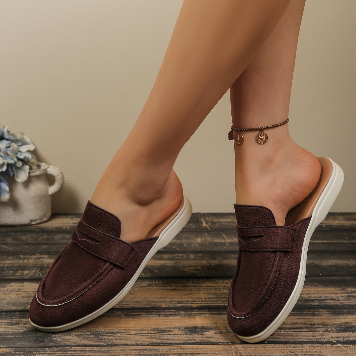 Round Toe Slip-Ons, view 5