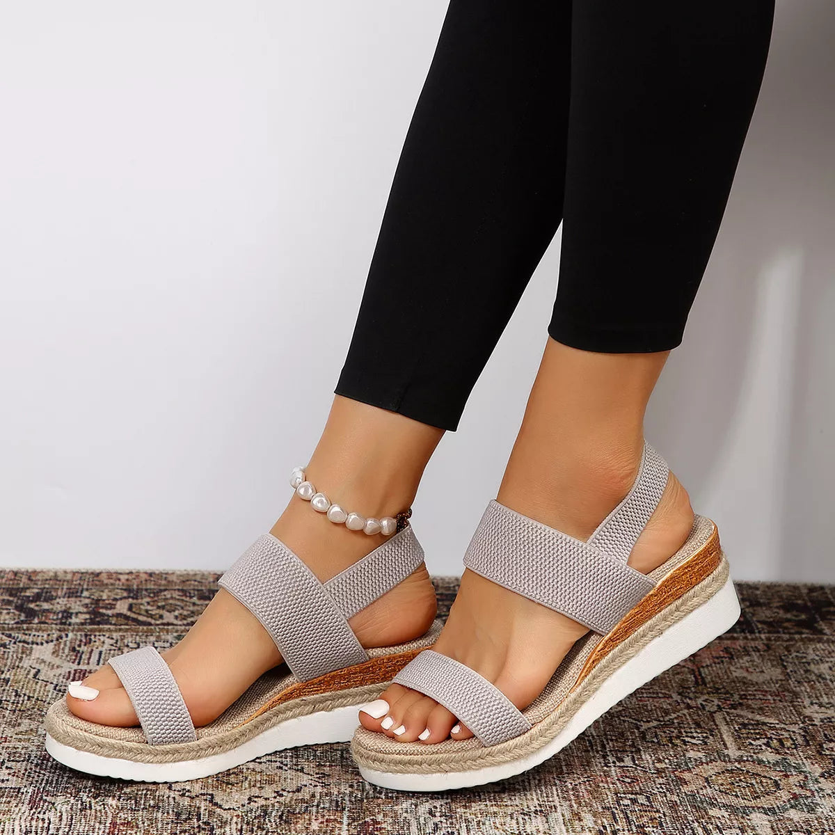 Open Toe Wedge Sandals, view 5