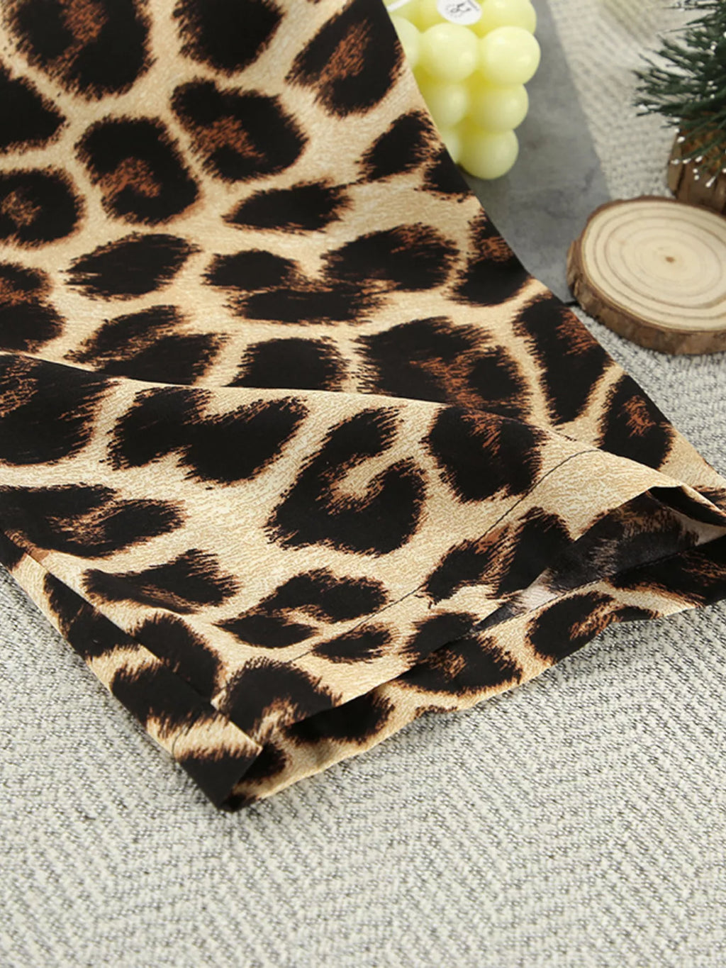 Leopard Cami & Cardigan and Shorts Three-Piece Lounge Set - Lilixa.store