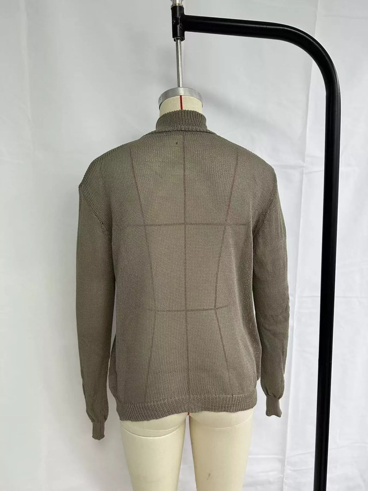 Half-Zip Dropped Shoulder Sweater