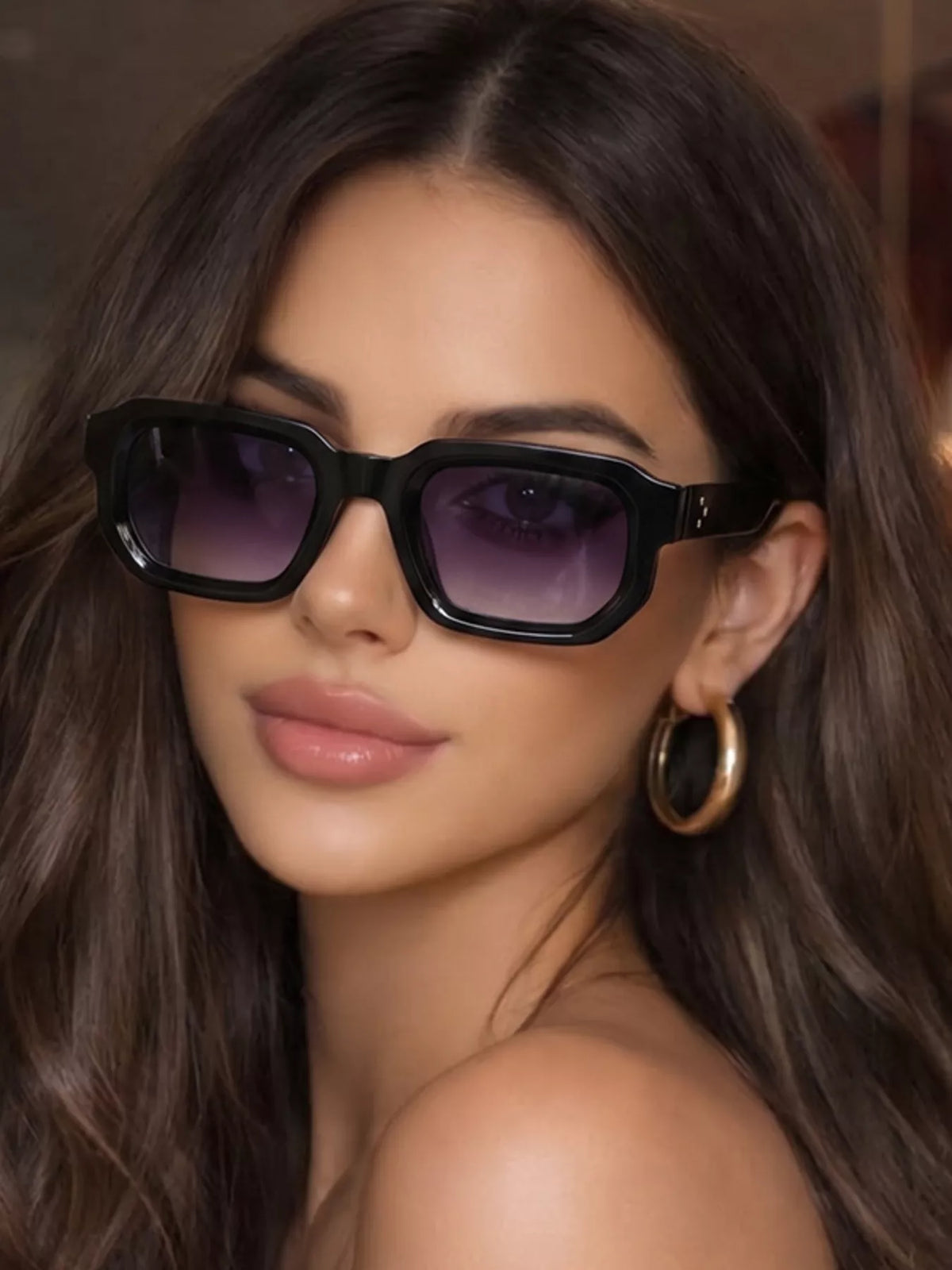 Retro Square Frame Sunglasses - Lilixa.store