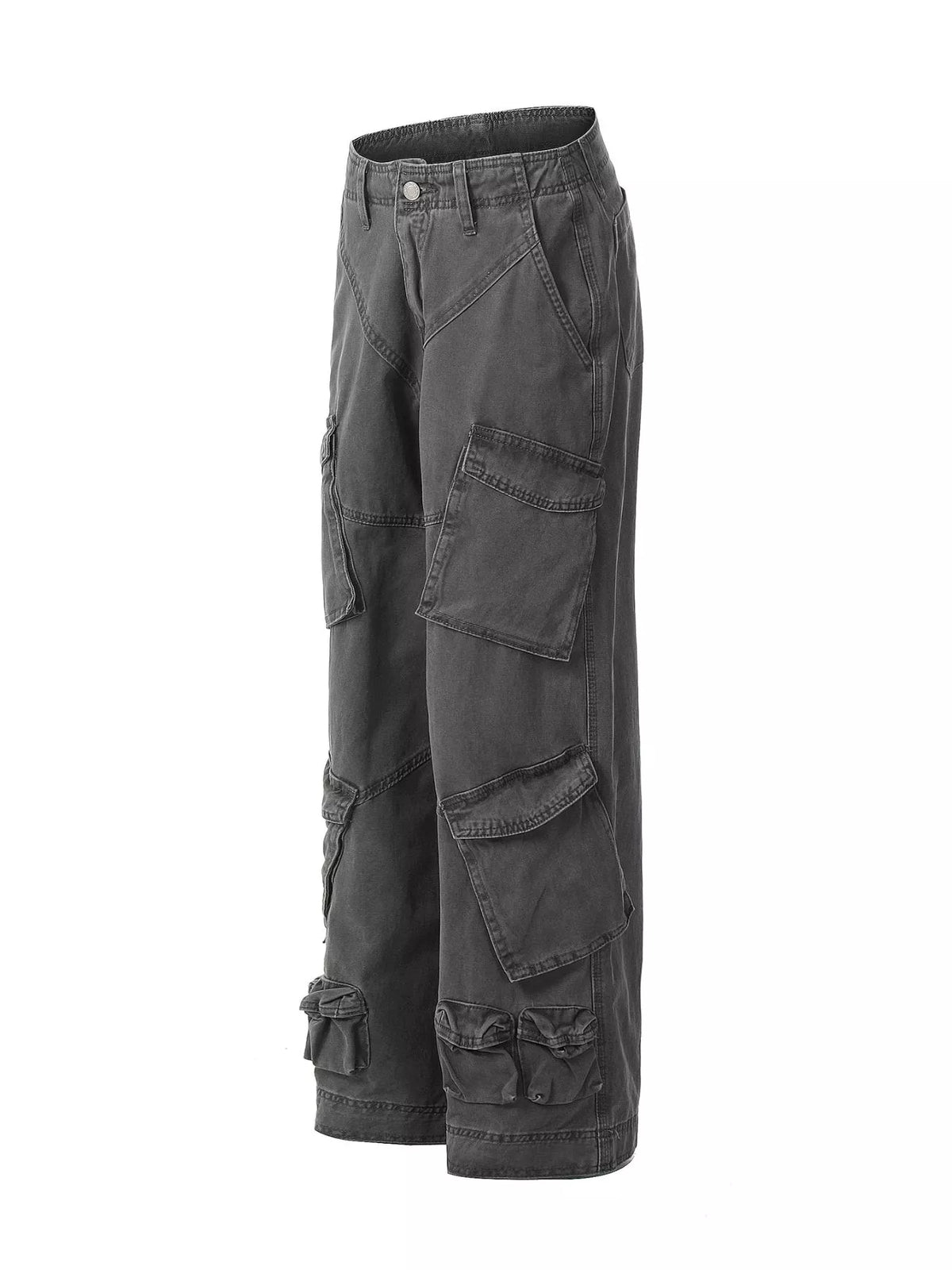 Men's Loose Fit Cargo Pants with Multiple Pockets