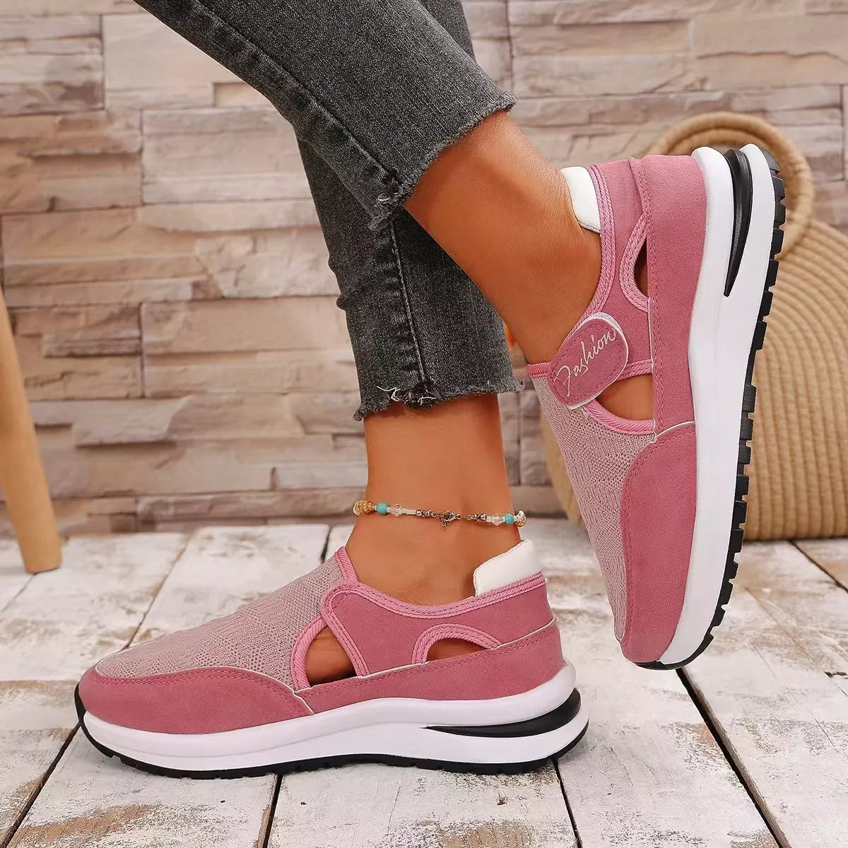 Breathable Mesh Velcro Shoes - Lilixa.store