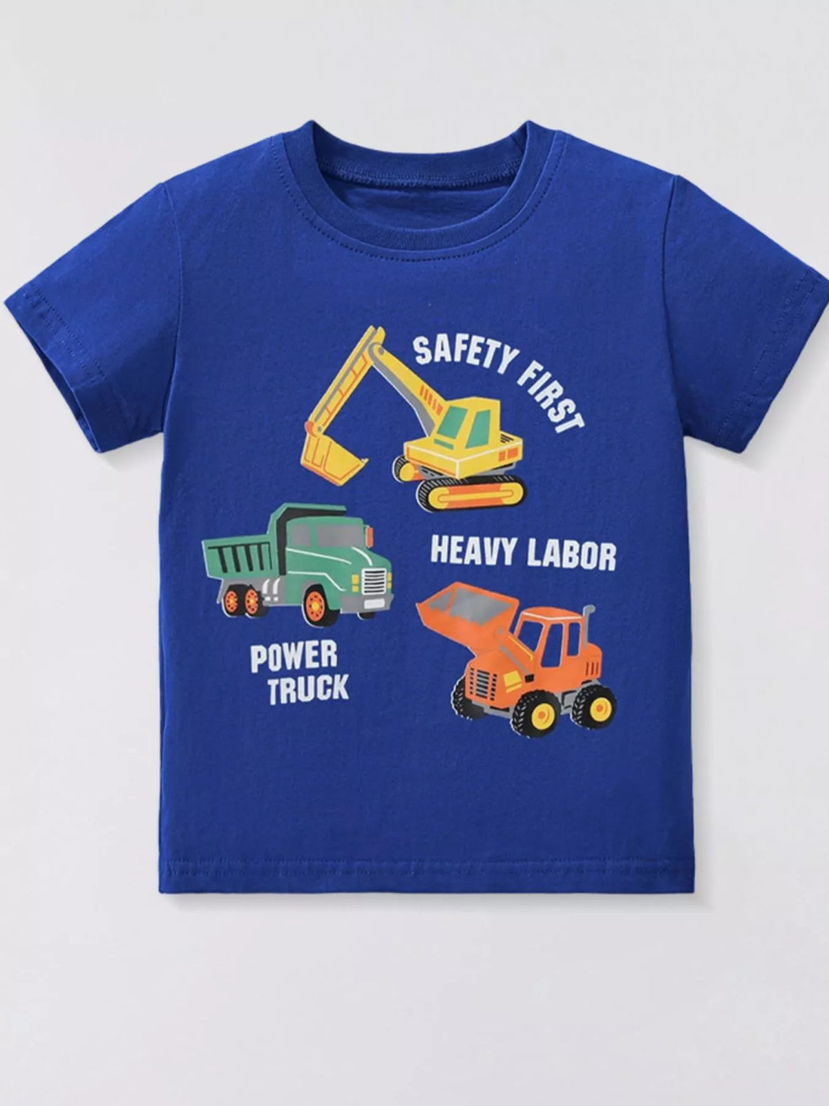 Children's Construction Truck Graphic T-Shirt - Lilixa.store