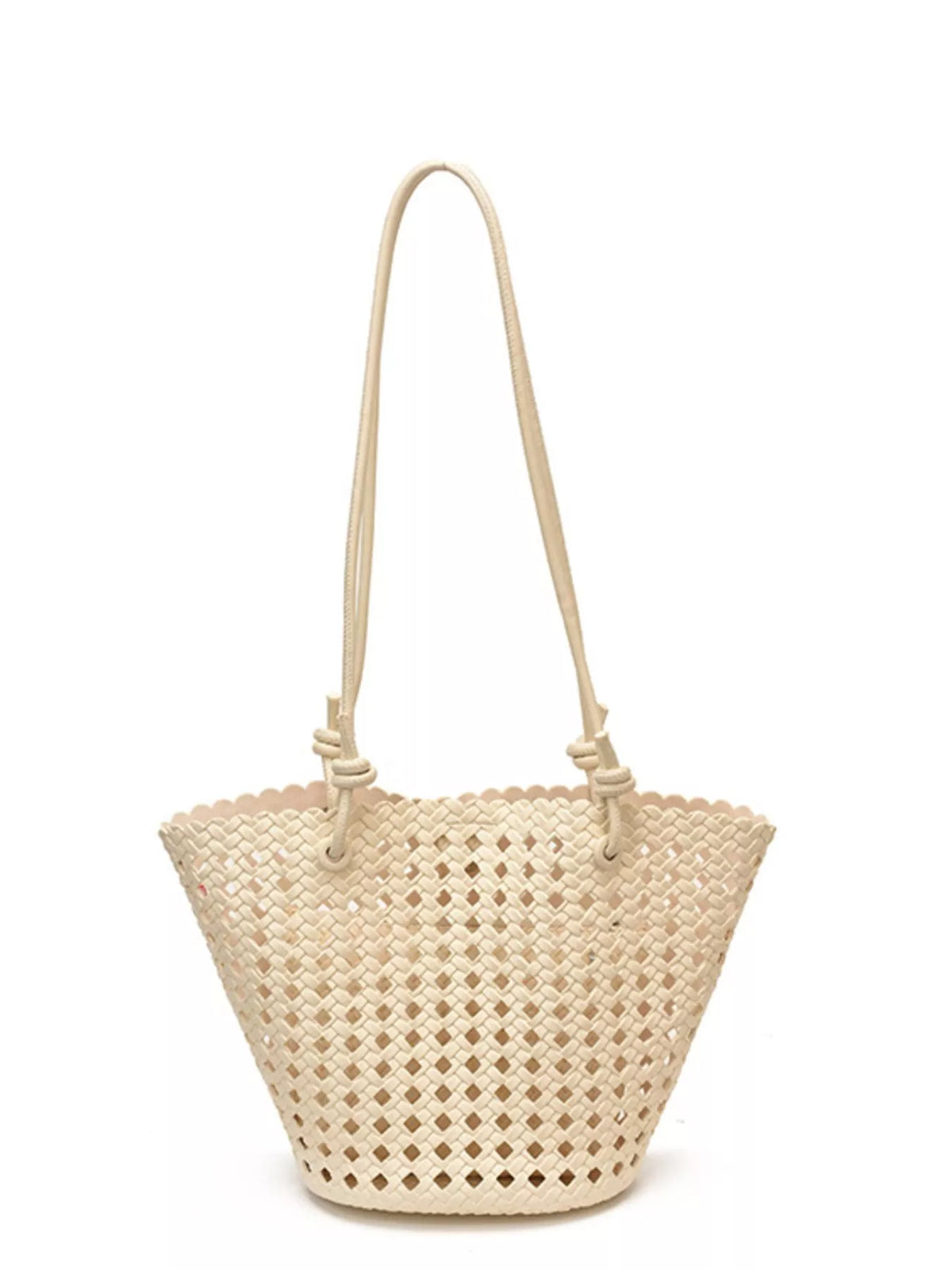 Woven Leather Shoulder Bag