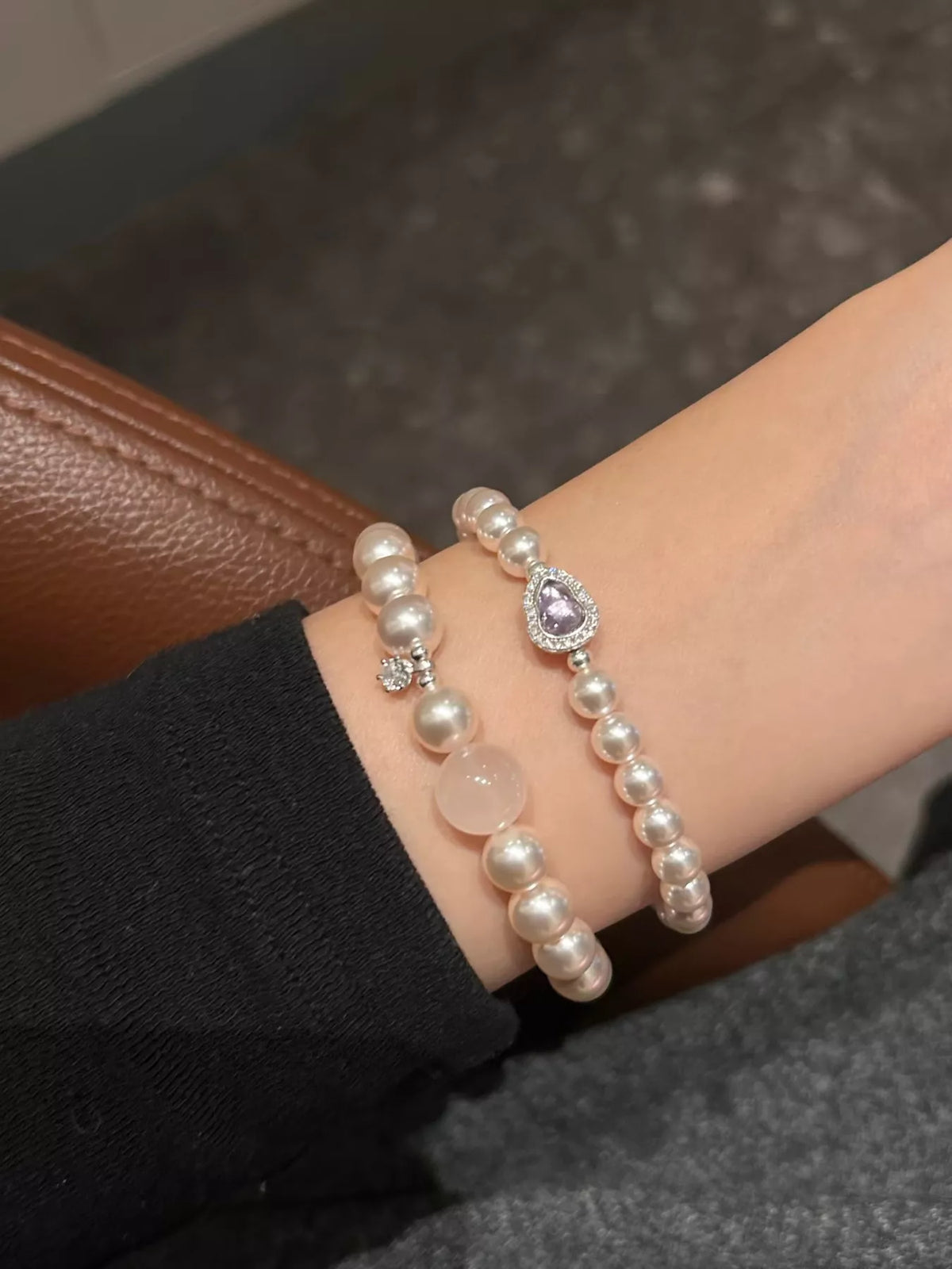 Pearl & Crystal Zircon Bracelet - Lilixa.store