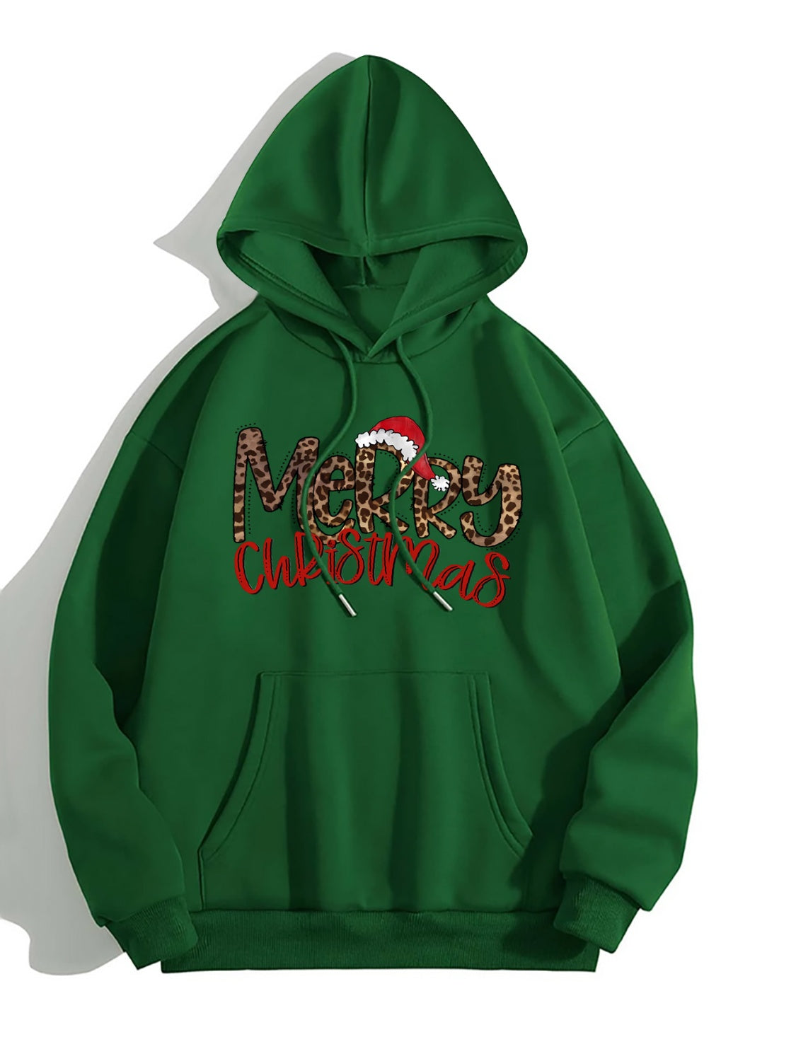 MERRY CHRISTMAS Graphic Drawstring Hoodie - Lilixa.store
