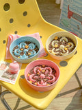 Flower-Shaped Slow Feeder Pet Bowl - Lilixa.store