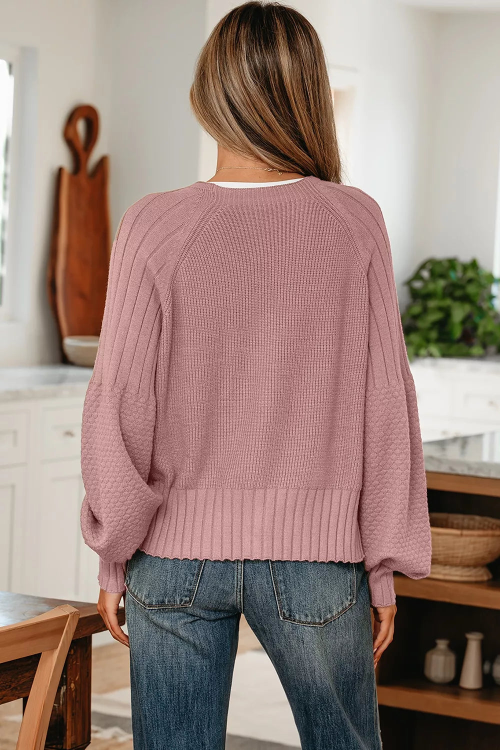 V-Neck Button-Down Cardigan - Lilixa.store