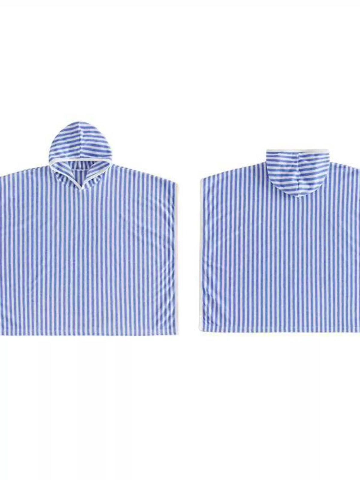 Children's Striped Hooded Poncho - Lilixa.store