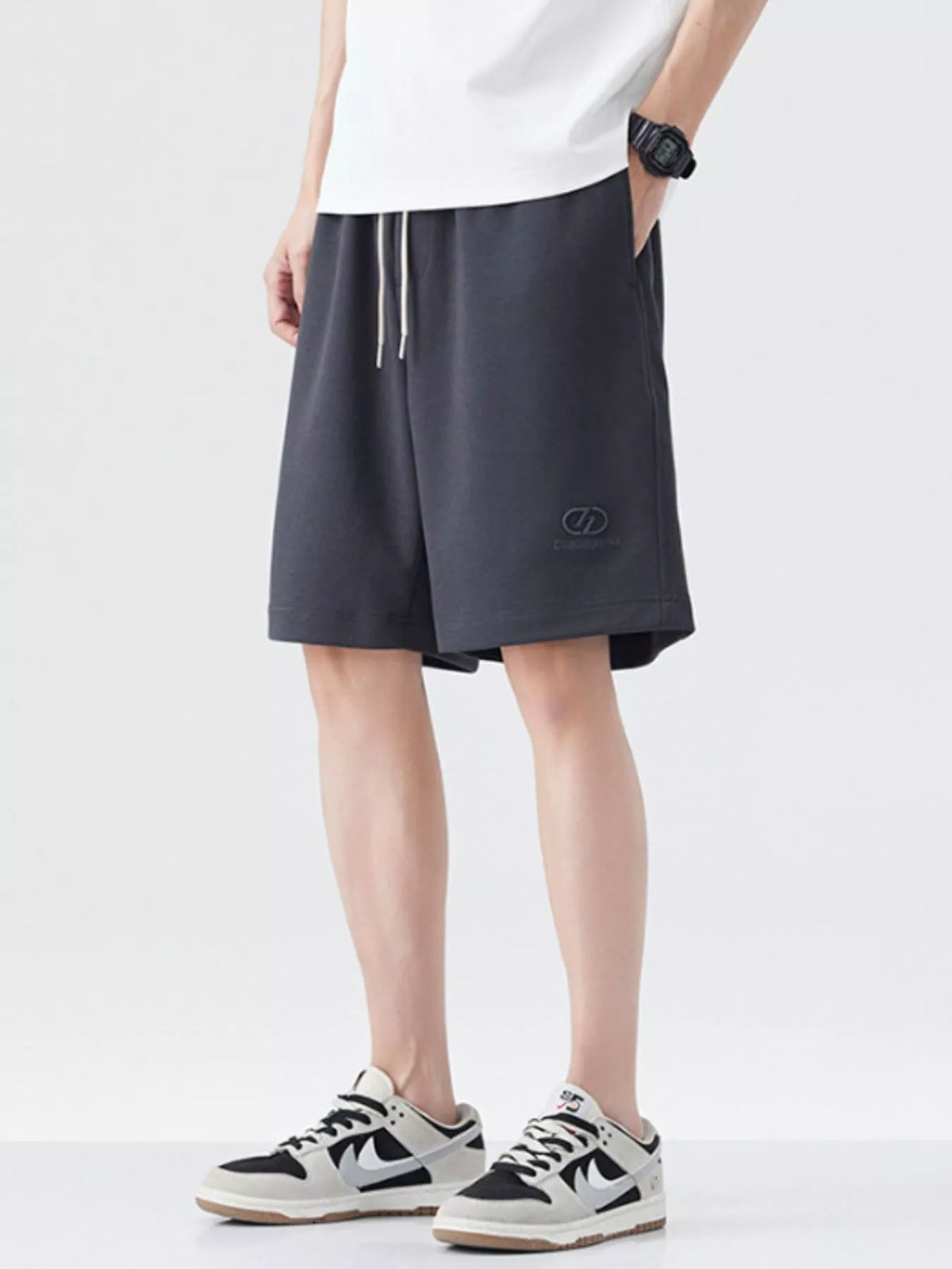 Men's Drawstring Loose Fit Shorts, view 3