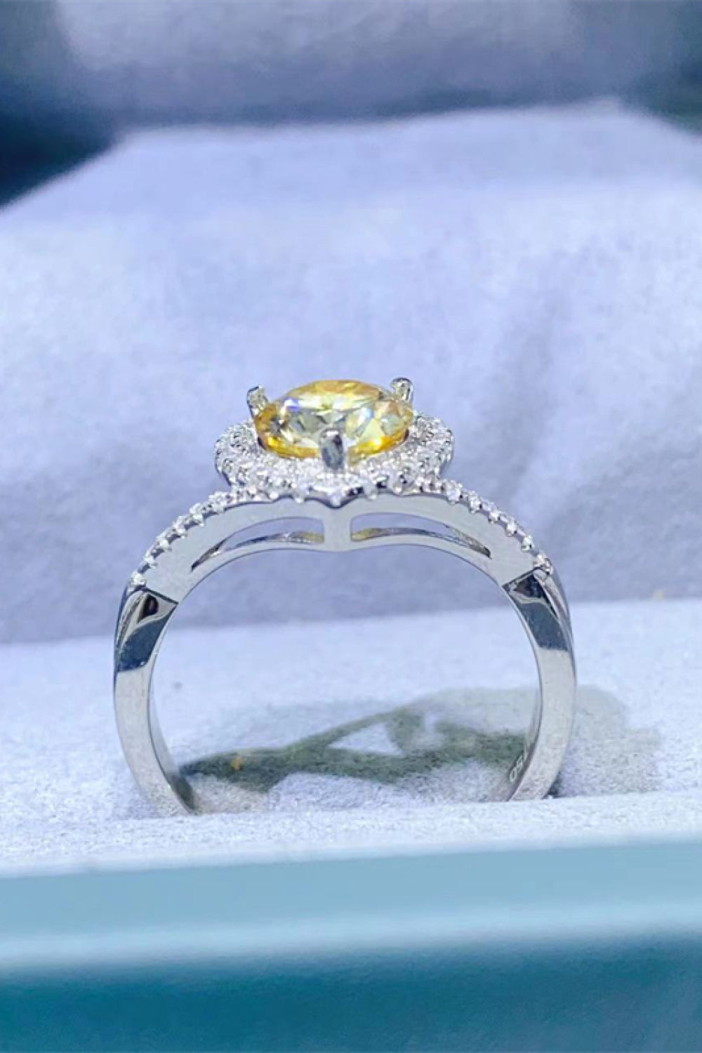Adored 1 Carat Moissanite 925 Sterling Silver Heart Ring - Lilixa.store
