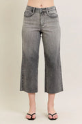 Judy Blue Full Size Wide Leg Capris Jeans Plus Size - Lilixa.store